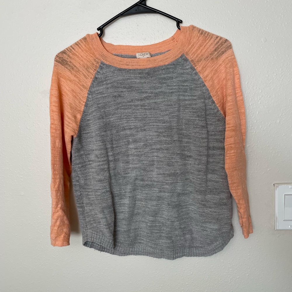 J Crew Baseball Sweater Shirt